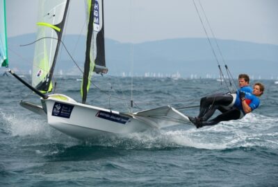 HYERES 2014. 49ER 49ER FX Y 470 MASC A MEDALS RACES.