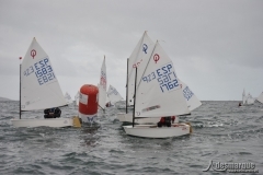 CAMPEONATO GALLEGO DE OPTIMIST 2016. PLENO DE LOS REGATISTAS DEL NÁUTICO DE SANXENXO.