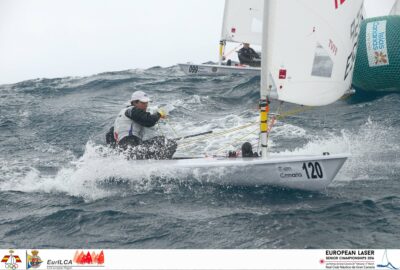 CAMPEONATO DE EUROPA LÁSER 2016.VICTORIAS PARCIALES DE CEBRIÁN Y BETHENCOURT.