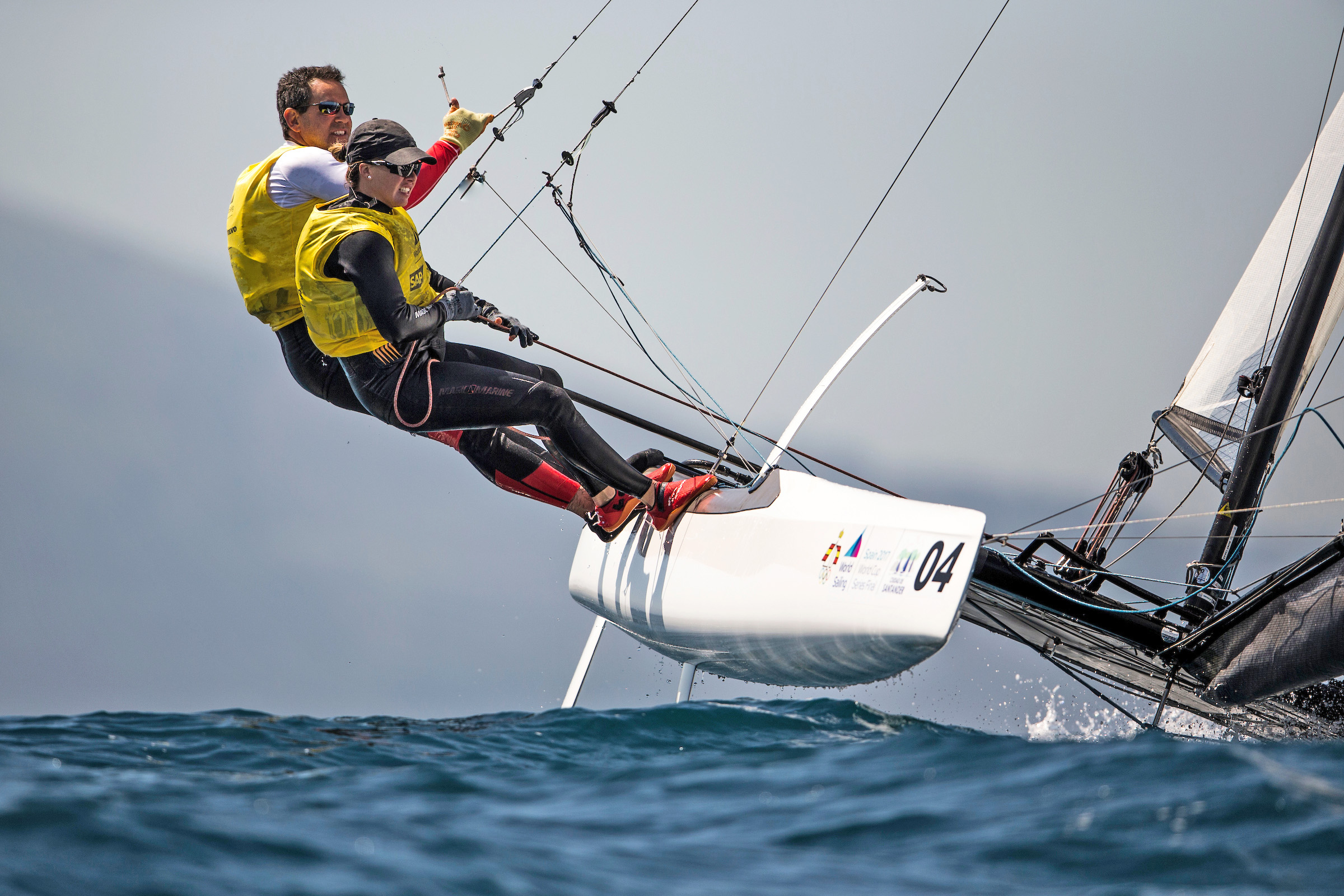 Echávarri y Pacheco olimpicos en Nacra 17 Foto Sailing Energy