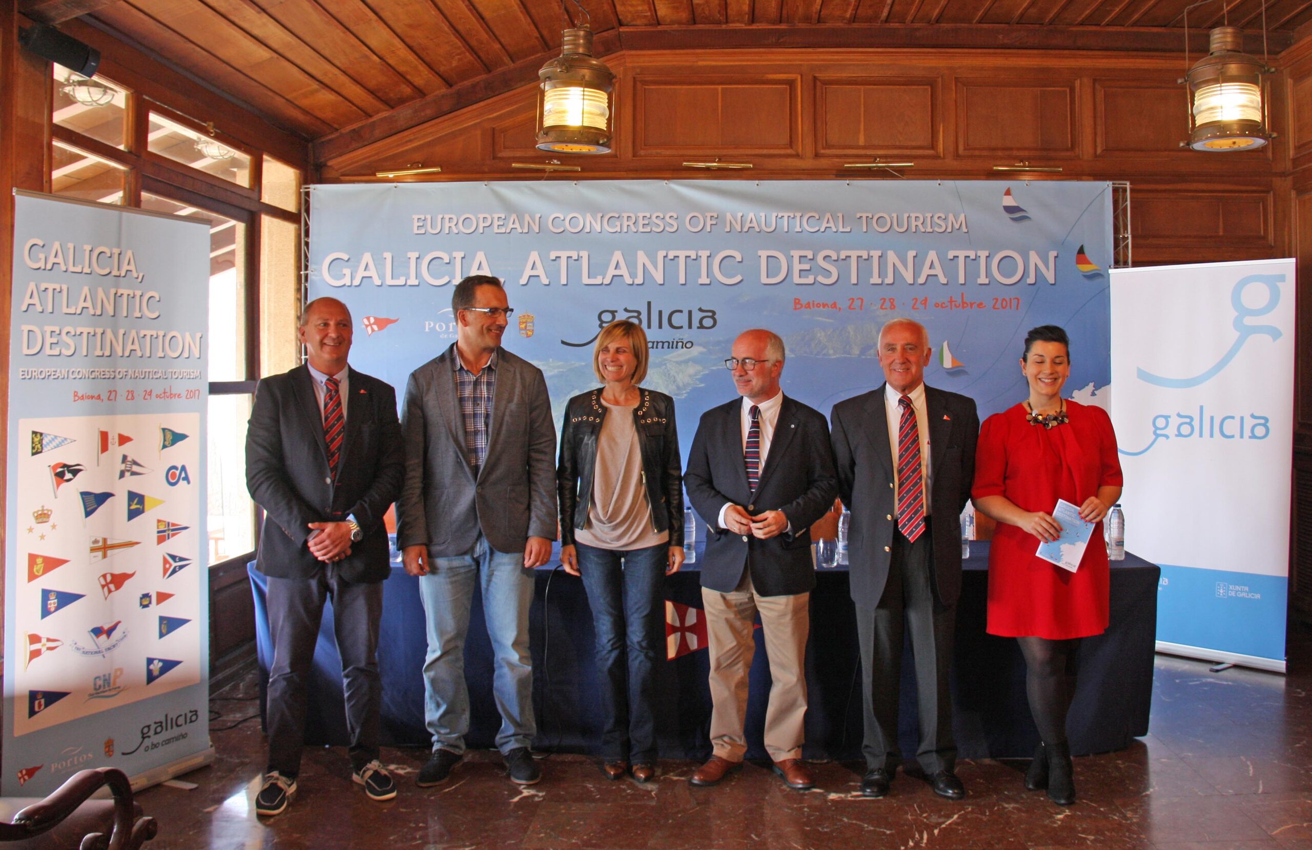 Autoridades que presentaron el Galicia Atlantic Destination Foto Rosana Calvo