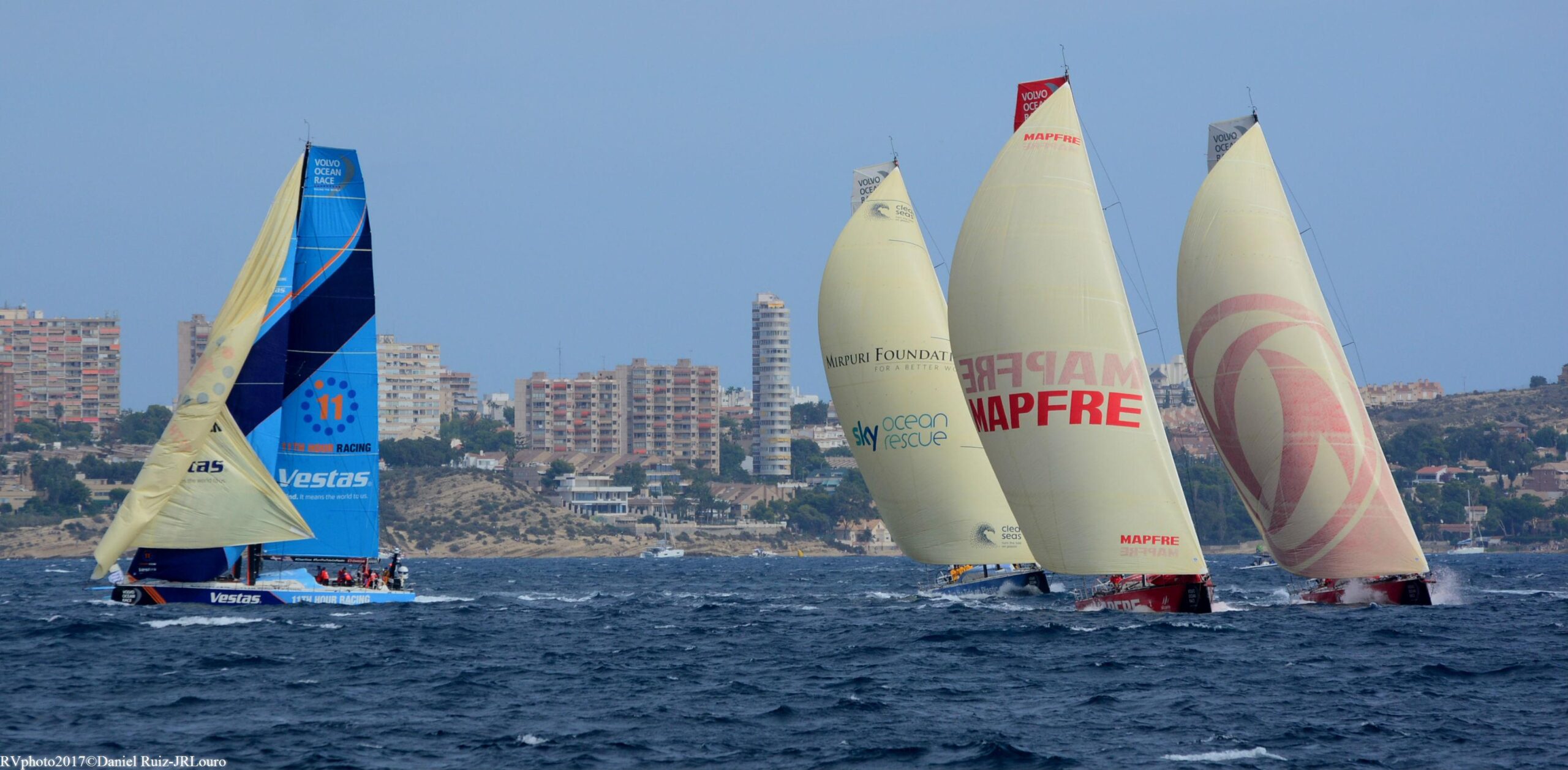 Volvo Ocean Race 2017 18 Alicante Se Vuelca Con La Salida De La Leg 1