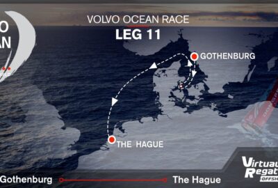 VOLVO OCEAN RACE 2017-18 VIRTUAL. SALIDA 11ª ETAPA GOTHENBURG-LA HAYA.