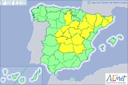 ALERTAS METEOROLOGICAS A 18 ENE 2019 06:00 LT.