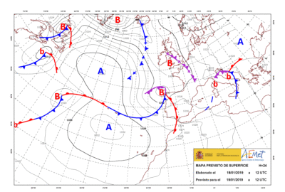 INFO METEO LOCALIDADES A 19 ENE. 2019 08:00 LT.