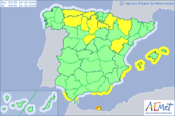 ALERTAS METEOROLOGICAS A 20 ENE 2019 06:00 LT.