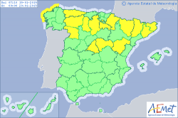 ALERTAS METEOROLOGICAS A 19 ENE 2019 06:00 LT.