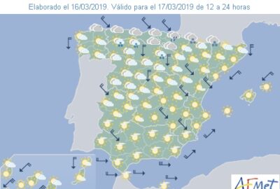 INFO METEO LOCALIDADES A 17 MAR. 2019 16:00 LT.