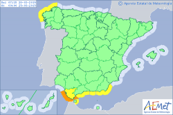 ALERTAS METEOROLOGICAS A 28 MAR. 2019 06:00 LT.