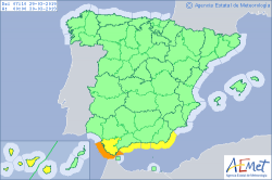 ALERTAS METEOROLOGICAS A 29 MAR. 2019 06:00 LT.