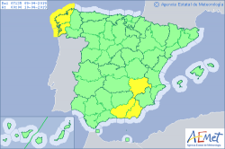 ALERTAS METEOROLOGICAS A 09 ABR. 2019 06:00 LT.