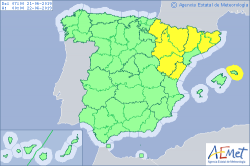 ALERTAS METEOROLOGICAS A 21 JUN. 2019 06:00 LT.