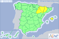 ALERTAS METEOROLOGICAS A 24 JUN. 2019 06:00 LT.