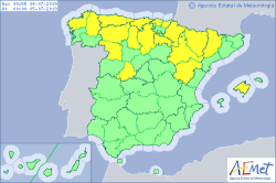 ALERTAS METEOROLOGICAS A 08:00 LT