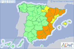 ALERTAS METEOROLOGICAS A 06 JUL. 2019 06:00 LT.