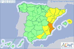 ALERTAS METEOROLOGICAS A 07 JUL. 2019 06:00 LT.