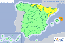 ALERTAS METEOROLOGICAS A 09 JUL. 2019 06:00 LT.