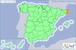 ALERTAS METEOROLOGICAS A 28 JUL. 2019 08:00 LT