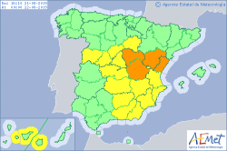 ALERTAS METEOROLOGICAS A 21 AGO. 2019 15:00 LT.