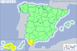 ALERTAS METEOROLOGICAS A 22 AGO. 2019 06:00 LT