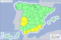 ALERTAS METEOLOGICAS A 04 SEP. 2019 08:00 LT