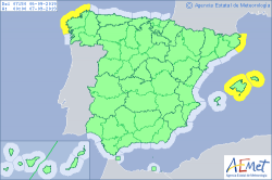 ALERTAS METEOROLOGICAS A 06 SEP. 2019 06:00 LT.