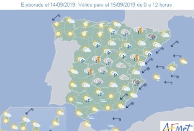 INFO METEO LOCALIDADES A 15 SEP. 2019 09:30 LT