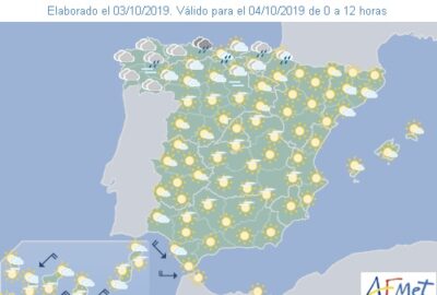 INFO METEO LOCALIDADES A 04 OCT. 2019 08:00 LT.