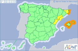 ALERTAS METEOROLOGICAS A 07 OCT. 2019 08:00 LT.