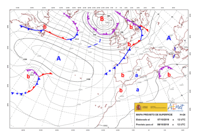 INFO METEO LOCALIDADES A 08 OCT. 2019 08:00 LT.