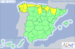 ALERTAS METEOROLOGICAS A 13 OCT. 2019 08:00 LT