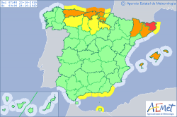 ALERTAS METEROLOGICAS A 23 OCT. 2019 06:00 LT.