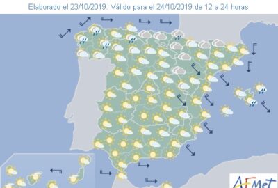 INFO METEO LOCALIDADES A 24 OCT. 2019 17:00 LT