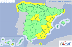 ALERTAS METEOROLOGICAS A 13 NOV. 2019 06:00 LT.