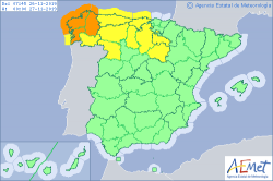 ALERTAS METEOROLOGICAS A 26 NOV. 2019 06:00 LT.