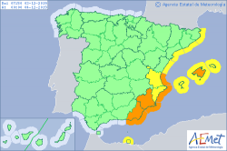 ALERTAS METEOROLOGICAS A 03 DIC. 2019 06:00 LT.