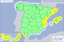 ALERTAS METEOROLOGICAS A 05 DIC. 2019 08:00 LT.