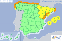 ALERTAS METEOROLOGICAS A 09 DIC. 2019 06:00 LT.