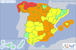 ALERTAS METEOROLOGICAS A 21 DIC. 2019 08:00 LT