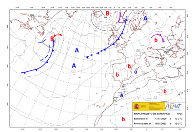 INFO METEO LOCALIDADES A 18 JUL. 2020 08:30 LT.