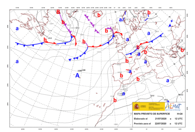 INFO METEO LOCALIDADES A 22 JUL. 2020 09:00 LT.