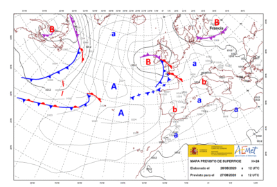 INFO METEO LOCALIDADES A 27 AGO 2020 09:00 LT.