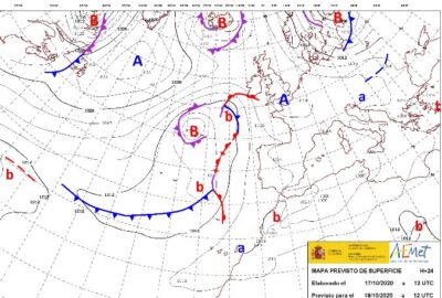 INFO METEO LOCALIDADES A 18 OCT. 2020 08:00 LT.