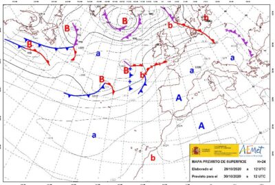 INFO METEO LOCALIDADES A 30 OCT. 2020 09:00 LT