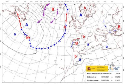 INFO METEO LOCALIDADES A 31 MAY. 2021 09:00 LT.