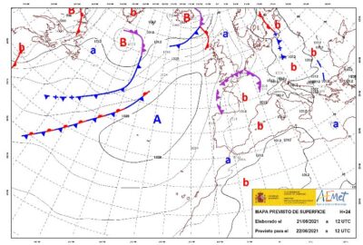 INFO METEO LOCALIDADES A 22 JUN. 2021 08:00 LT.