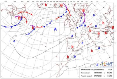 INFO METEO LOCALIDADES A 7 JUL. 2022 08:00 LT