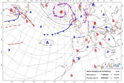 INFO METEO LOCALIDADES A 18 AGO 2022 09:00 LT