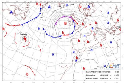 INFO METEO LOCALIDADES A 3 SEP. 2022 08:00 LT.