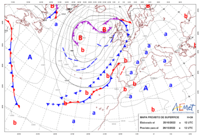 INFO METEO LOCALIDADES A 26 OCT. 2022 08:00 LT